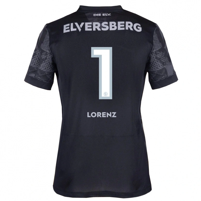 Danxen Hombre Camiseta Paul Lorenz #1 Negro Gris 2ª Equipación 2025/26 La Camisa