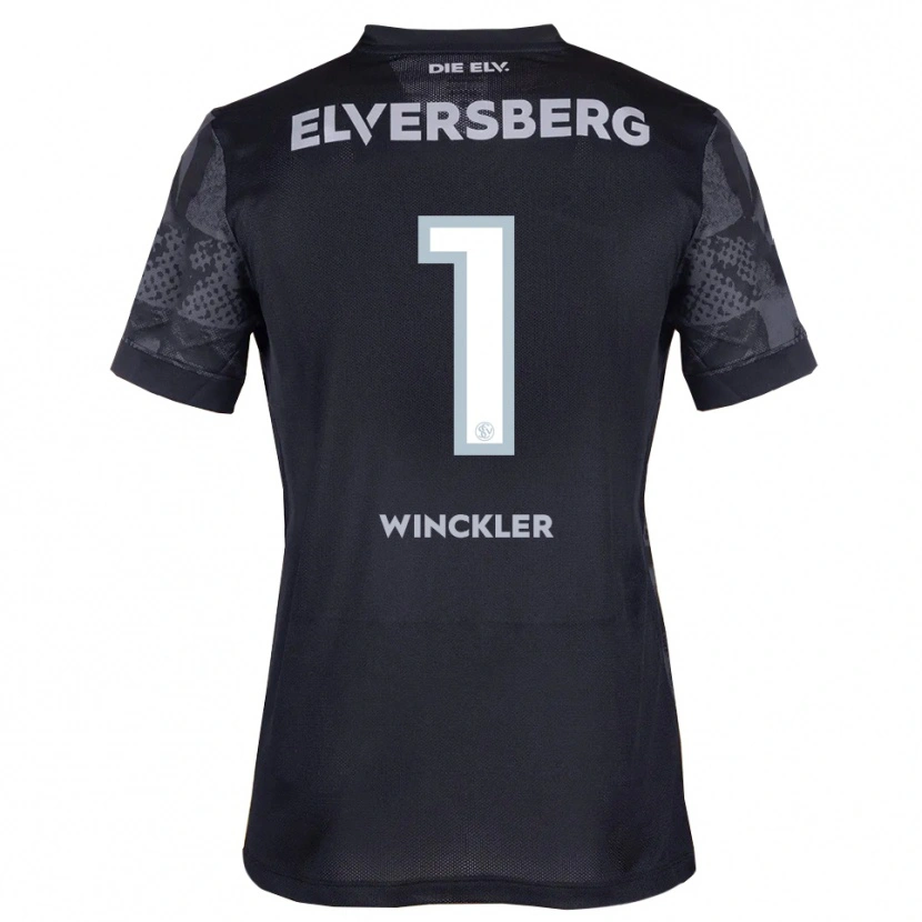 Danxen Hombre Camiseta Nadine Winckler #1 Negro Gris 2ª Equipación 2025/26 La Camisa