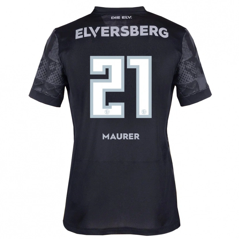 Danxen Hombre Camiseta Kine Maurer #21 Negro Gris 2ª Equipación 2025/26 La Camisa