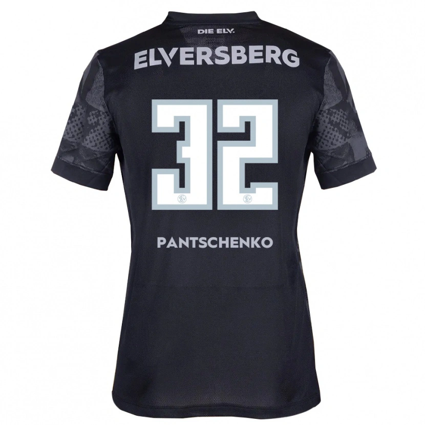 Danxen Hombre Camiseta Daniel Pantschenko #32 Negro Gris 2ª Equipación 2025/26 La Camisa