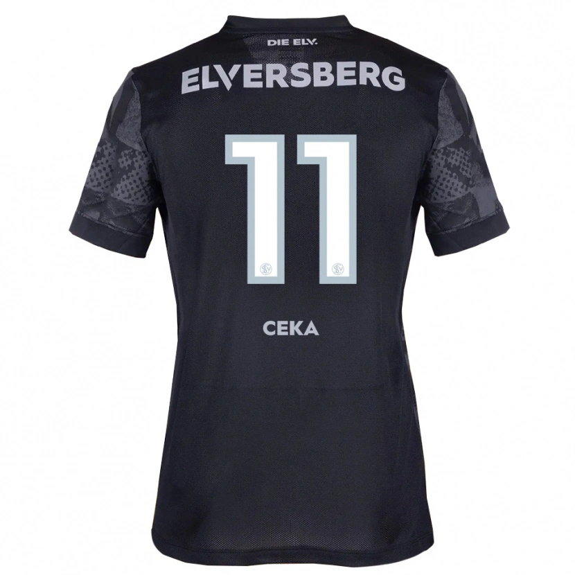 Danxen Hombre Camiseta Jason Ceka #11 Negro Gris 2ª Equipación 2025/26 La Camisa