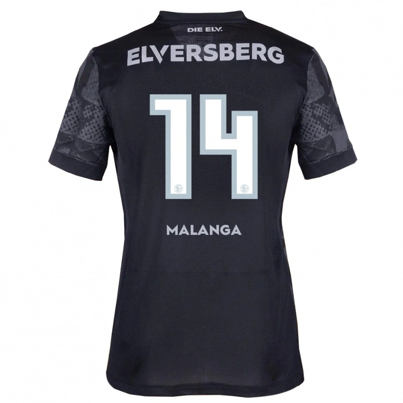 Danxen Hombre Camiseta Jarzinho Malanga #14 Negro Gris 2ª Equipación 2025/26 La Camisa