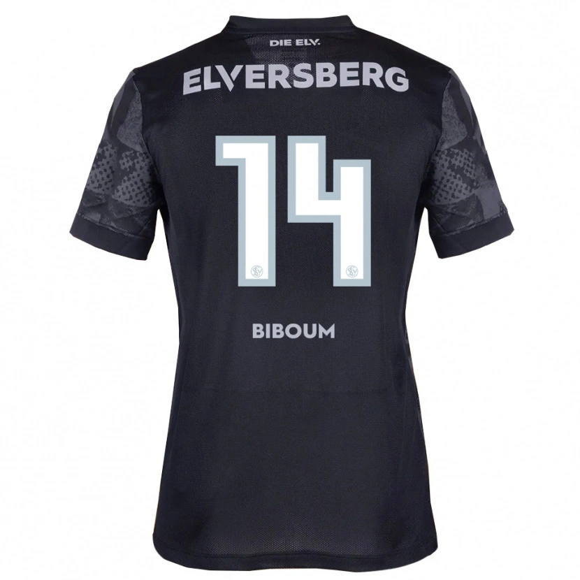 Danxen Hombre Camiseta Carl Biboum #14 Negro Gris 2ª Equipación 2025/26 La Camisa