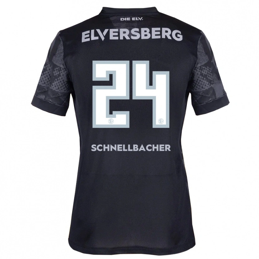 Danxen Hombre Camiseta Luca Schnellbacher #24 Negro Gris 2ª Equipación 2025/26 La Camisa