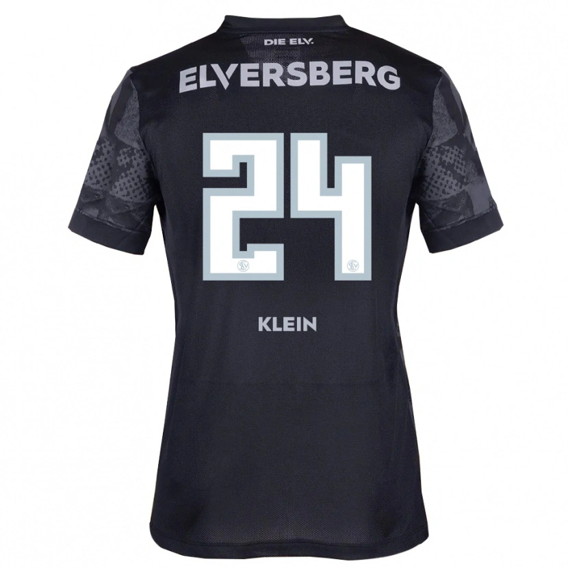 Danxen Hombre Camiseta Emily Klein #24 Negro Gris 2ª Equipación 2025/26 La Camisa