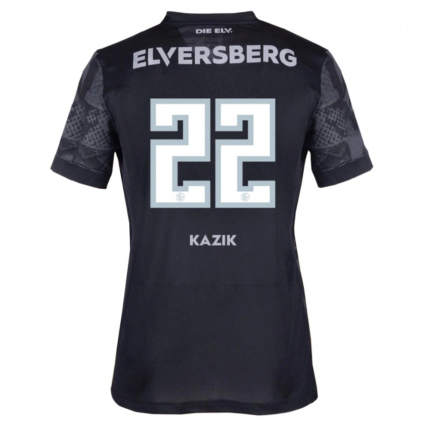 Danxen Hombre Camiseta Reber Kazik #22 Negro Gris 2ª Equipación 2025/26 La Camisa