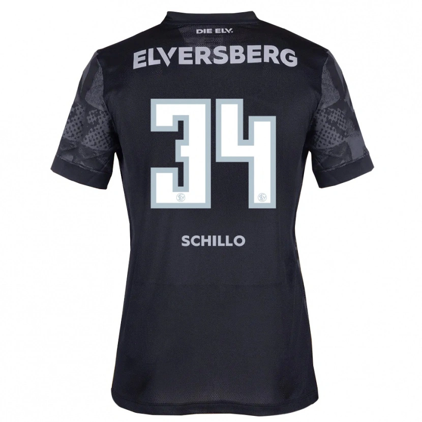 Danxen Hombre Camiseta Hannah Schillo #34 Negro Gris 2ª Equipación 2025/26 La Camisa