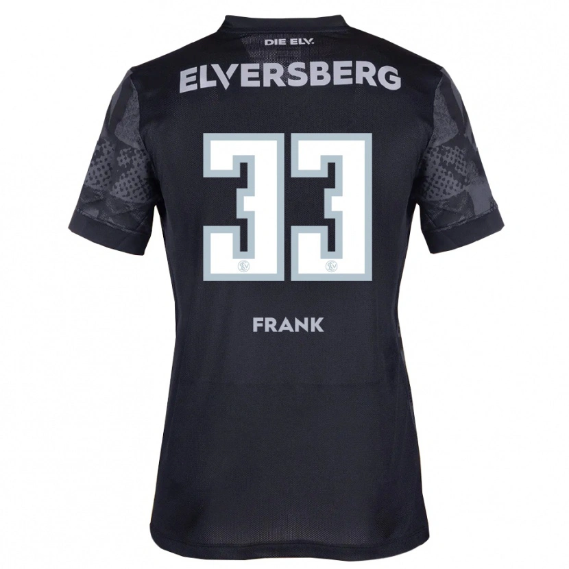 Danxen Hombre Camiseta Ronja Frank #33 Negro Gris 2ª Equipación 2025/26 La Camisa