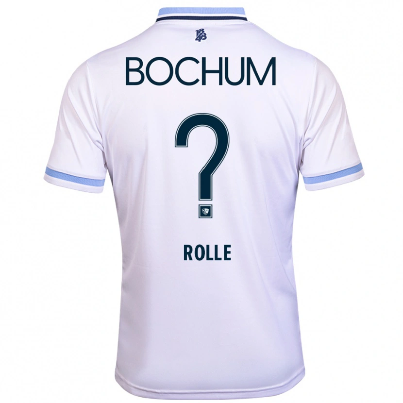 Danxen Hombre Camiseta Sarah Rolle #0 Blanco Azul Cielo 2ª Equipación 2025/26 La Camisa
