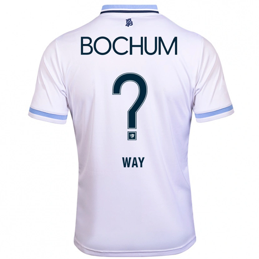 Danxen Hombre Camiseta Cecilia Way #0 Blanco Azul Cielo 2ª Equipación 2025/26 La Camisa