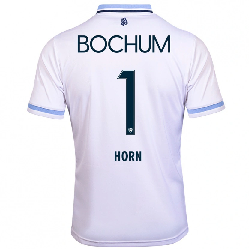 Danxen Hombre Camiseta Timo Horn #1 Blanco Azul Cielo 2ª Equipación 2025/26 La Camisa