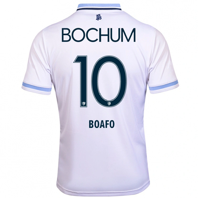 Danxen Hombre Camiseta Divine Boafo #10 Blanco Azul Cielo 2ª Equipación 2025/26 La Camisa