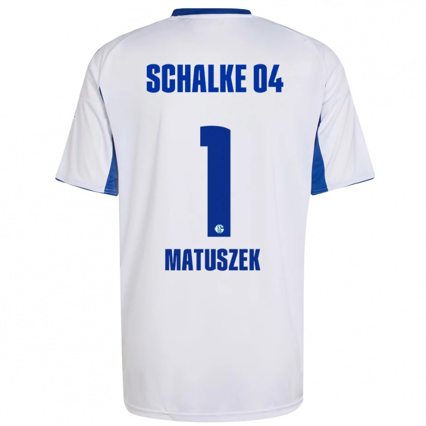 Danxen Hombre Camiseta Julia Matuszek #1 Blanco Azul 2ª Equipación 2025/26 La Camisa