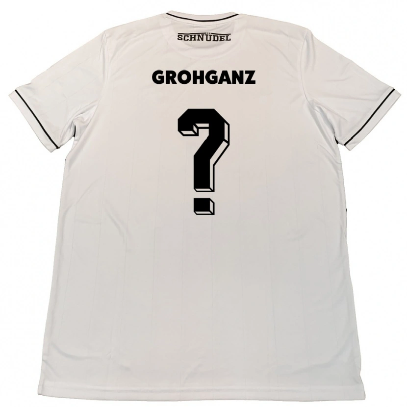 Danxen Hombre Camiseta Maren Grohganz #0 Blanco Negro 2ª Equipación 2025/26 La Camisa
