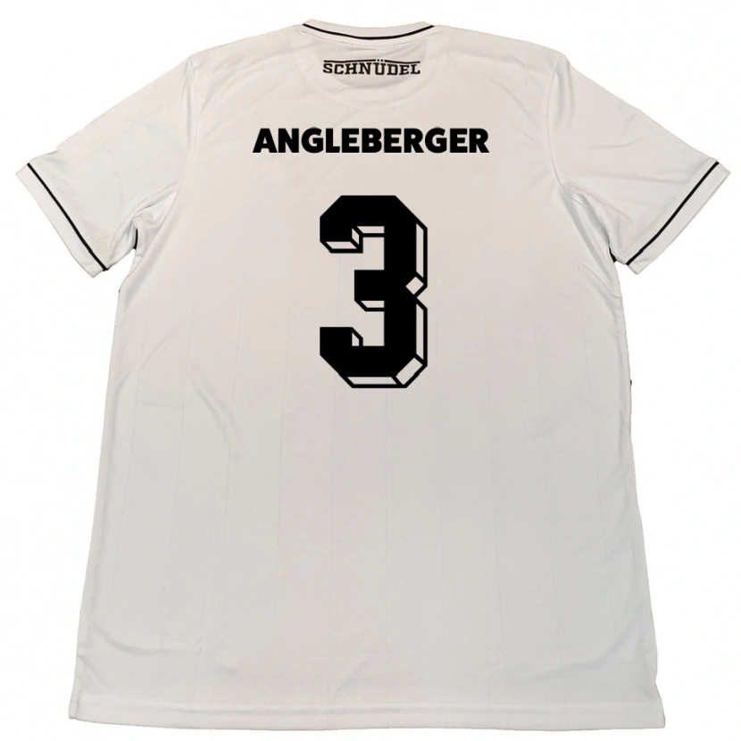 Danxen Hombre Camiseta Devin Angleberger #3 Blanco Negro 2ª Equipación 2025/26 La Camisa