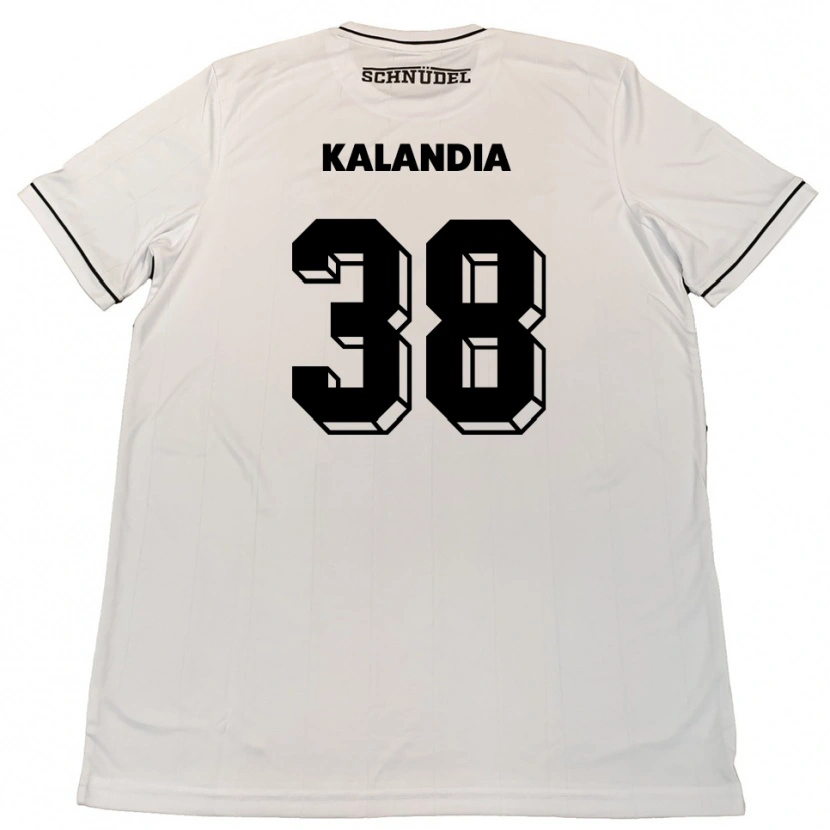 Danxen Hombre Camiseta Luka Kalandia #38 Blanco Negro 2ª Equipación 2025/26 La Camisa
