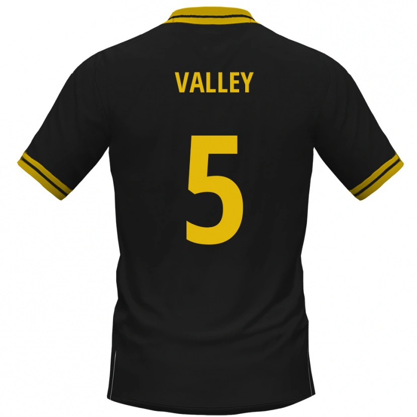 Danxen Hombre Camiseta Noah Valley #5 Negro Amarillo 2ª Equipación 2025/26 La Camisa