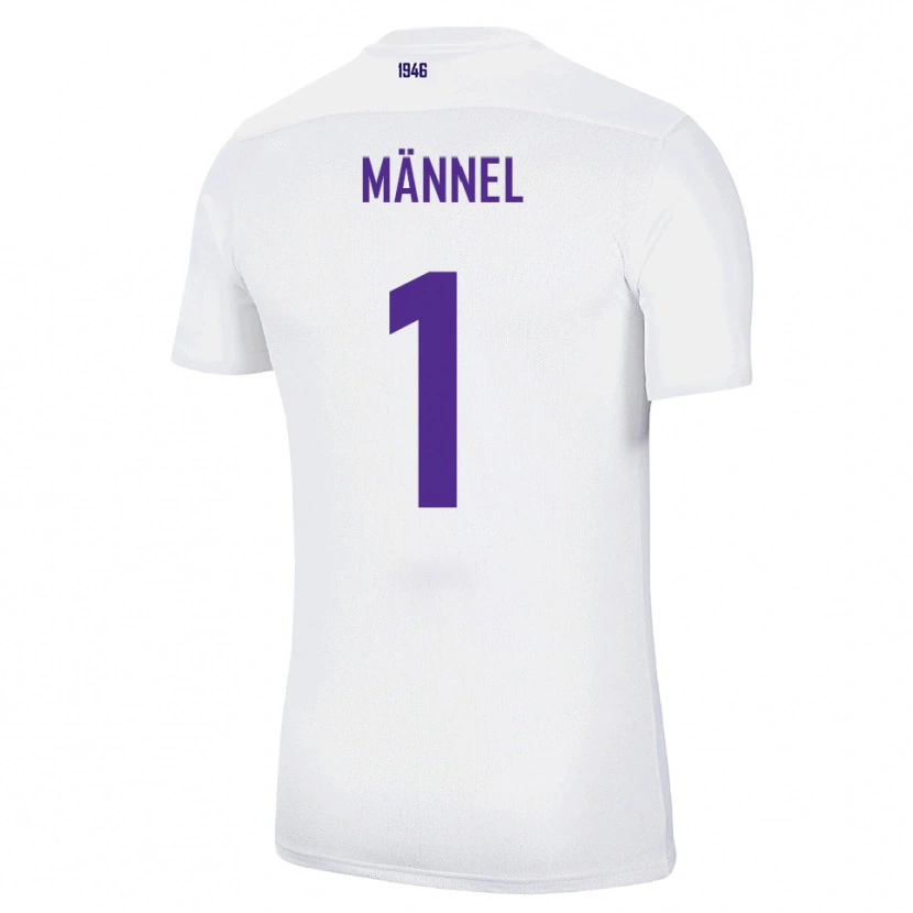 Danxen Hombre Camiseta Martin Männel #1 Blanco Verde 2ª Equipación 2025/26 La Camisa
