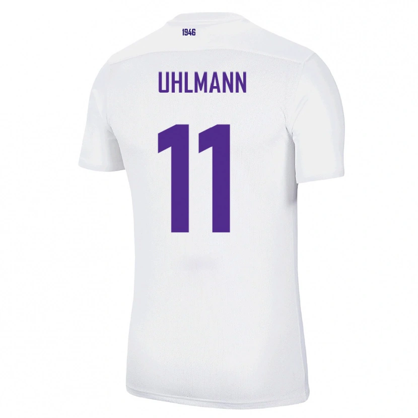 Danxen Hombre Camiseta Eric Uhlmann #11 Blanco Verde 2ª Equipación 2025/26 La Camisa