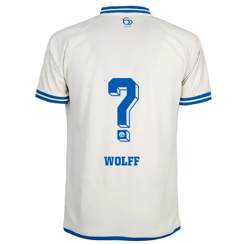 Danxen Hombre Camiseta Luis Wolff #0 Blanco Azul 2ª Equipación 2025/26 La Camisa