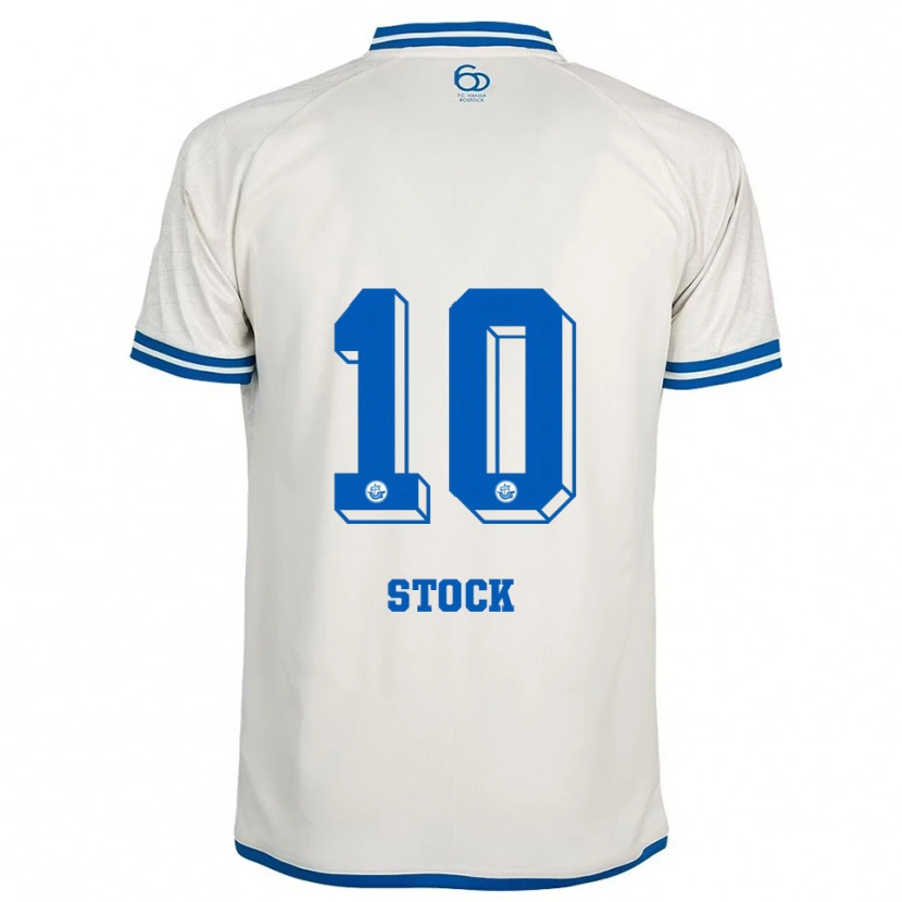 Danxen Hombre Camiseta Paul Stock #10 Blanco Azul 2ª Equipación 2025/26 La Camisa
