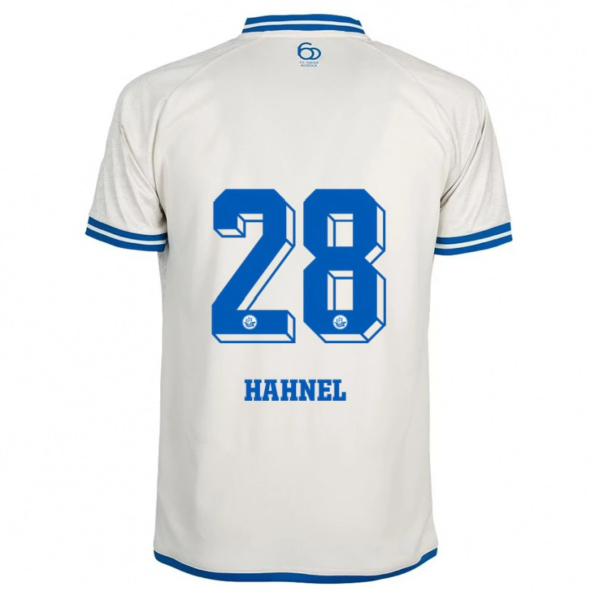 Danxen Hombre Camiseta Julian Hahnel #28 Blanco Azul 2ª Equipación 2025/26 La Camisa