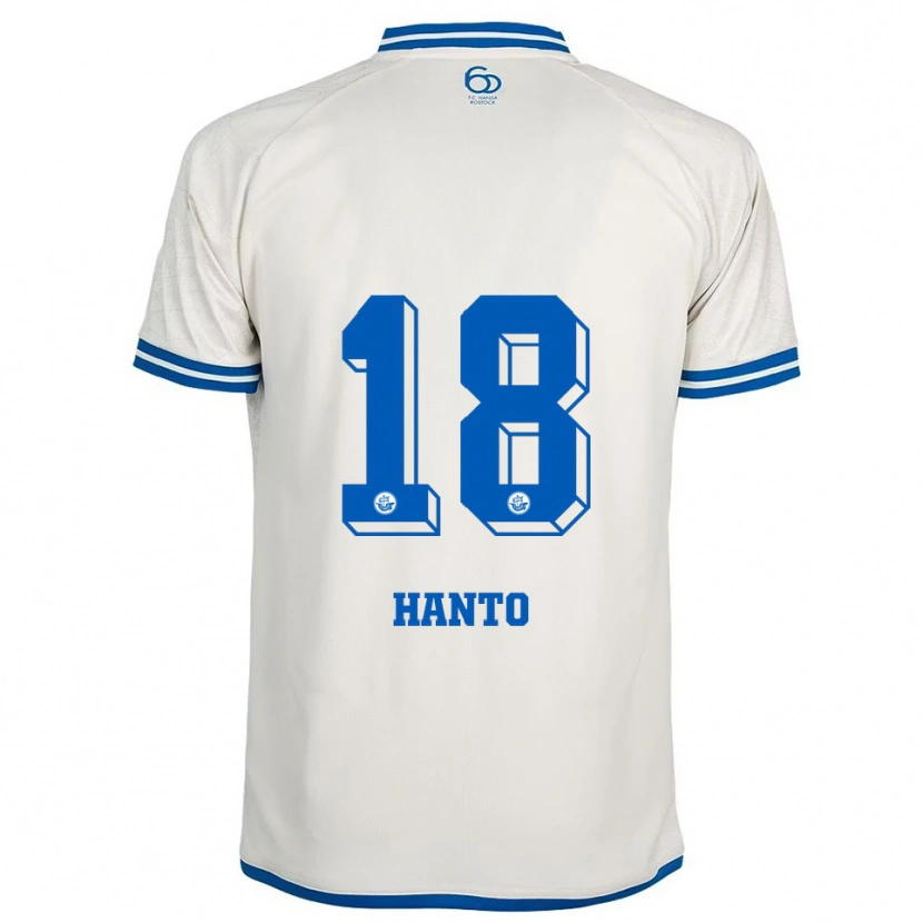 Danxen Hombre Camiseta Celine Hanto #18 Blanco Azul 2ª Equipación 2025/26 La Camisa