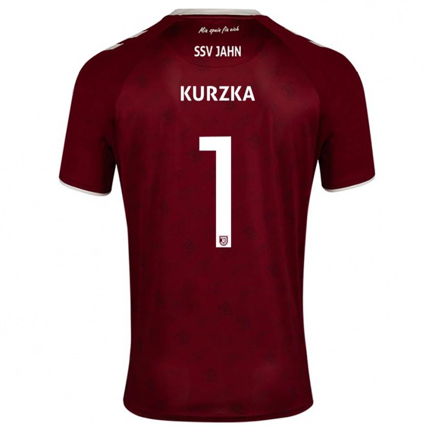 Danxen Hombre Camiseta Timo Kurzka #1 Borgoña Blanco 2ª Equipación 2025/26 La Camisa