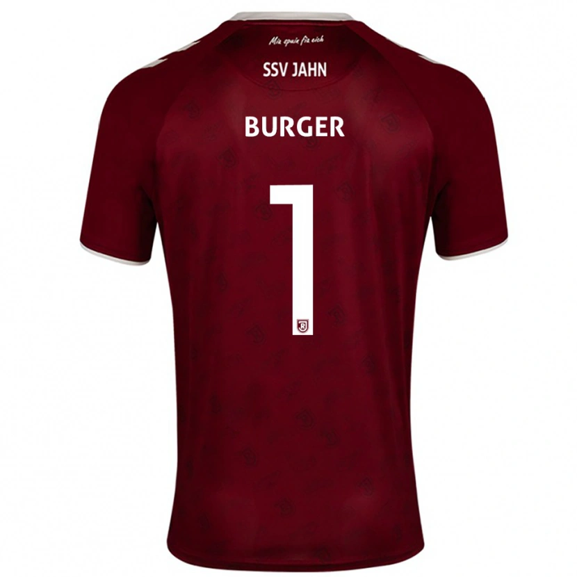 Danxen Hombre Camiseta Gabriel Burger #1 Borgoña Blanco 2ª Equipación 2025/26 La Camisa
