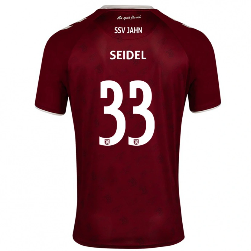 Danxen Hombre Camiseta Nick Seidel #33 Borgoña Blanco 2ª Equipación 2025/26 La Camisa