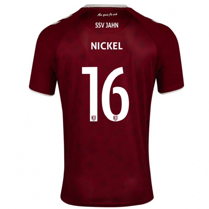 Danxen Hombre Camiseta Marlon Nickel #16 Borgoña Blanco 2ª Equipación 2025/26 La Camisa