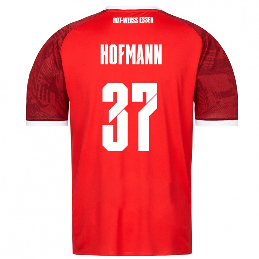 Danxen Hombre Camiseta Jannik Hofmann #37 Rojo Borgoña Blanco 2ª Equipación 2025/26 La Camisa