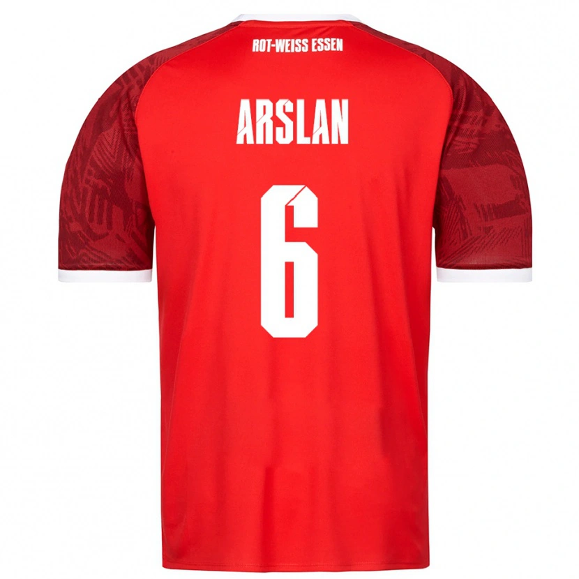 Danxen Hombre Camiseta Ahmet Arslan #6 Rojo Borgoña Blanco 2ª Equipación 2025/26 La Camisa
