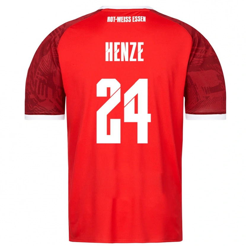 Danxen Hombre Camiseta Brandon-Louis Henze #24 Rojo Borgoña Blanco 2ª Equipación 2025/26 La Camisa