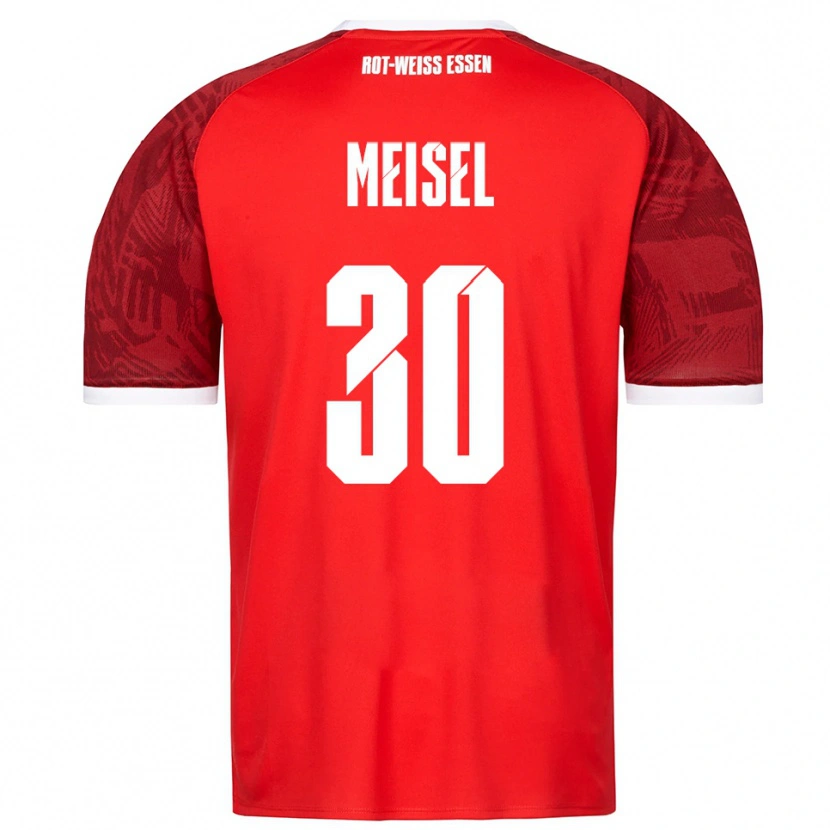 Danxen Hombre Camiseta Kelsey Owusu #30 Rojo Borgoña Blanco 2ª Equipación 2025/26 La Camisa