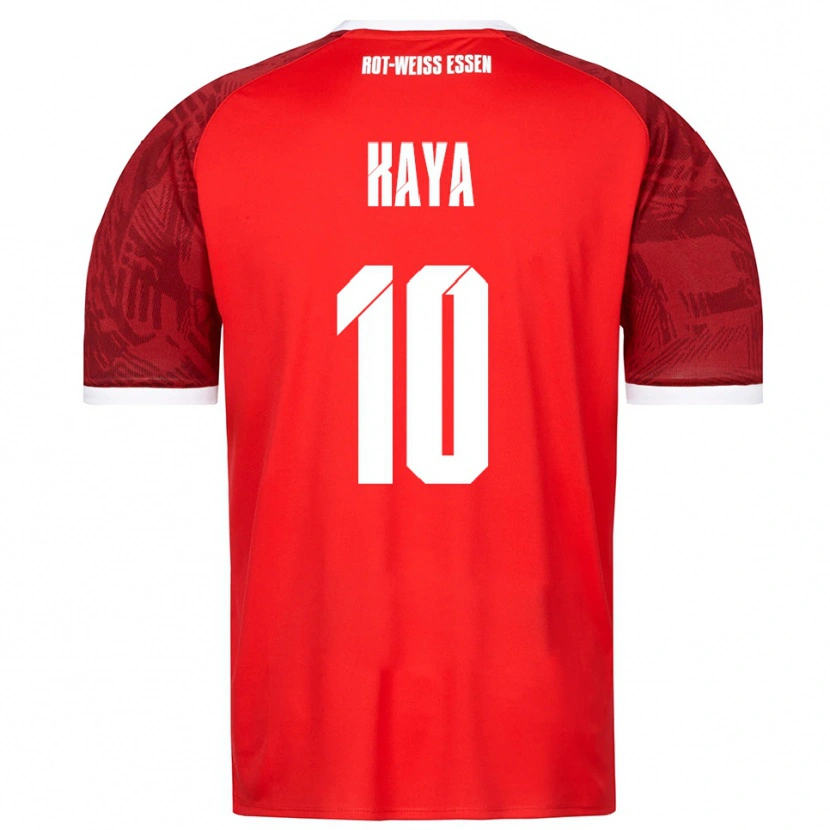 Danxen Hombre Camiseta Kamil Kaya #10 Rojo Borgoña Blanco 2ª Equipación 2025/26 La Camisa
