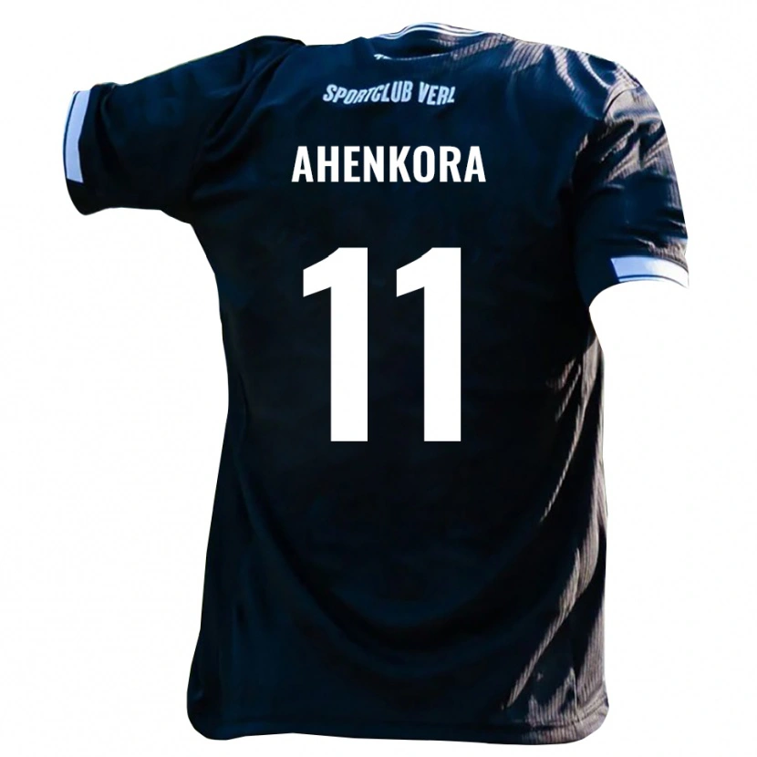 Danxen Hombre Camiseta Louis Ahenkora #11 Negro Blanco 2ª Equipación 2025/26 La Camisa