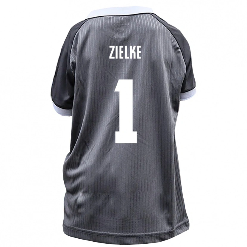 Danxen Hombre Camiseta Paul Zielke #1 Gris Blanco 2ª Equipación 2025/26 La Camisa