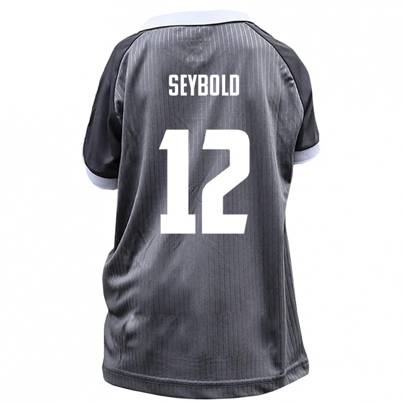 Danxen Hombre Camiseta Marvin Seybold #12 Gris Blanco 2ª Equipación 2025/26 La Camisa