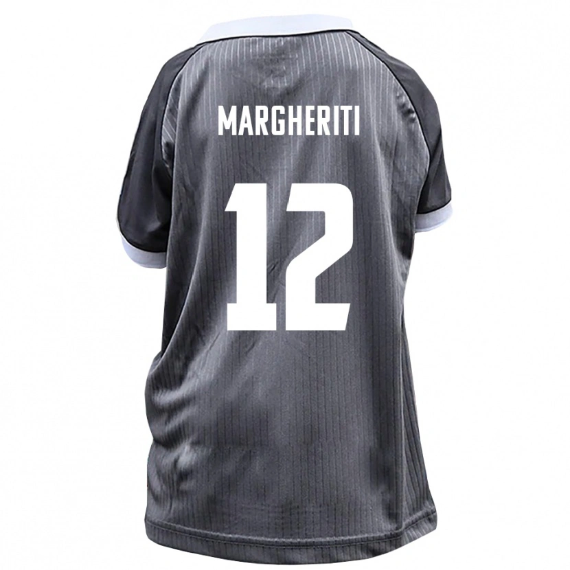 Danxen Hombre Camiseta Danilo Margheriti #12 Gris Blanco 2ª Equipación 2025/26 La Camisa