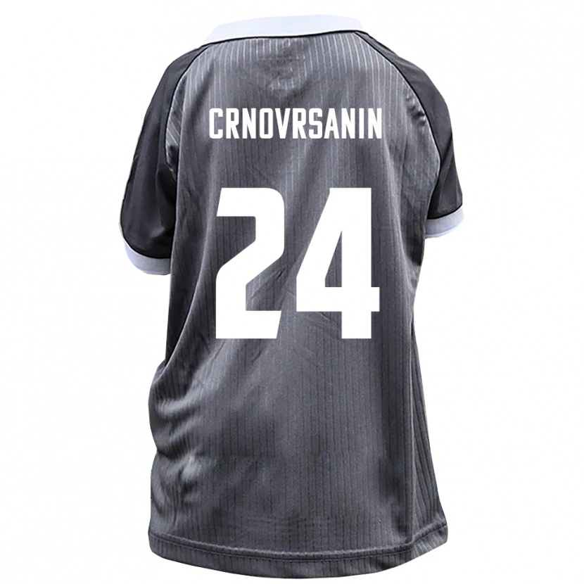 Danxen Hombre Camiseta Sadin Crnovrsanin #24 Gris Blanco 2ª Equipación 2025/26 La Camisa