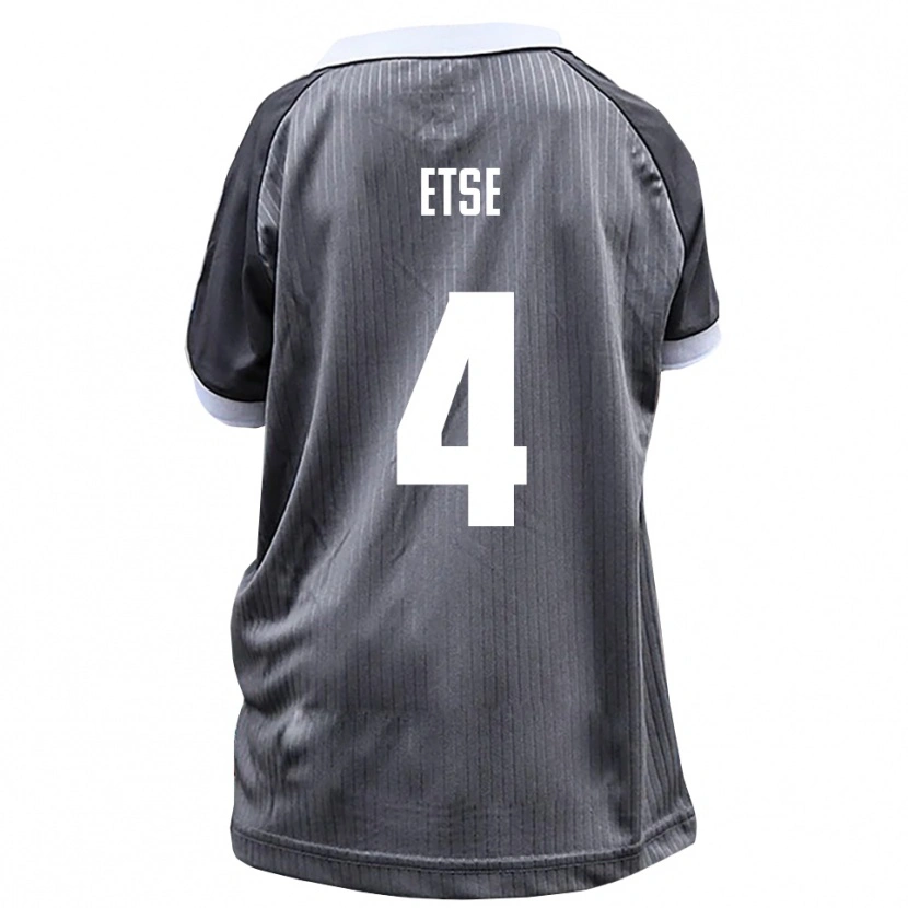 Danxen Hombre Camiseta Julian Etse #4 Gris Blanco 2ª Equipación 2025/26 La Camisa