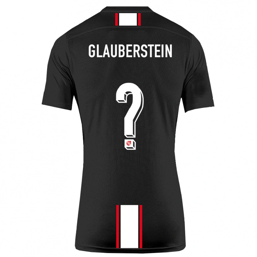 Danxen Hombre Camiseta Jonas Glauberstein #0 Negro Blanco 2ª Equipación 2025/26 La Camisa