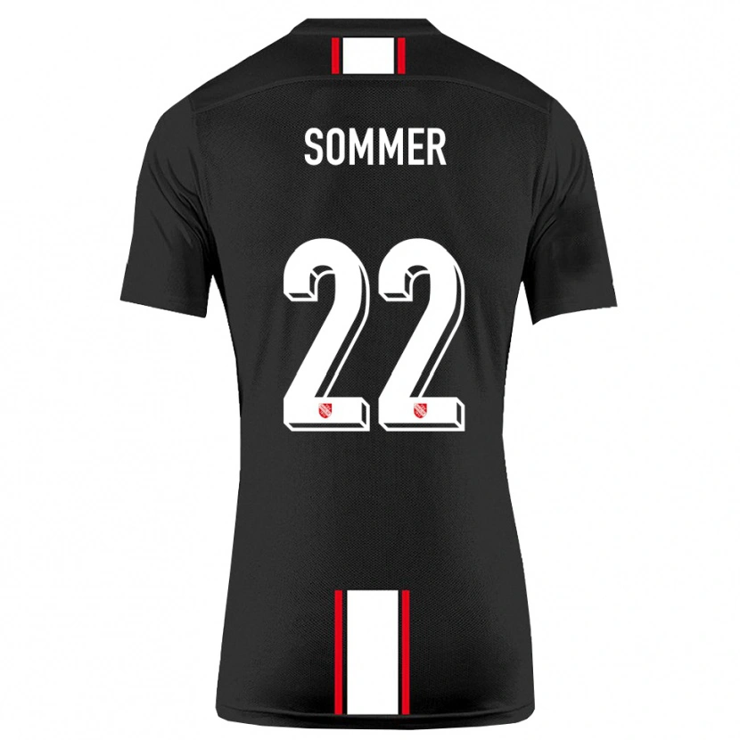 Danxen Hombre Camiseta Leon Sommer #22 Negro Blanco 2ª Equipación 2025/26 La Camisa