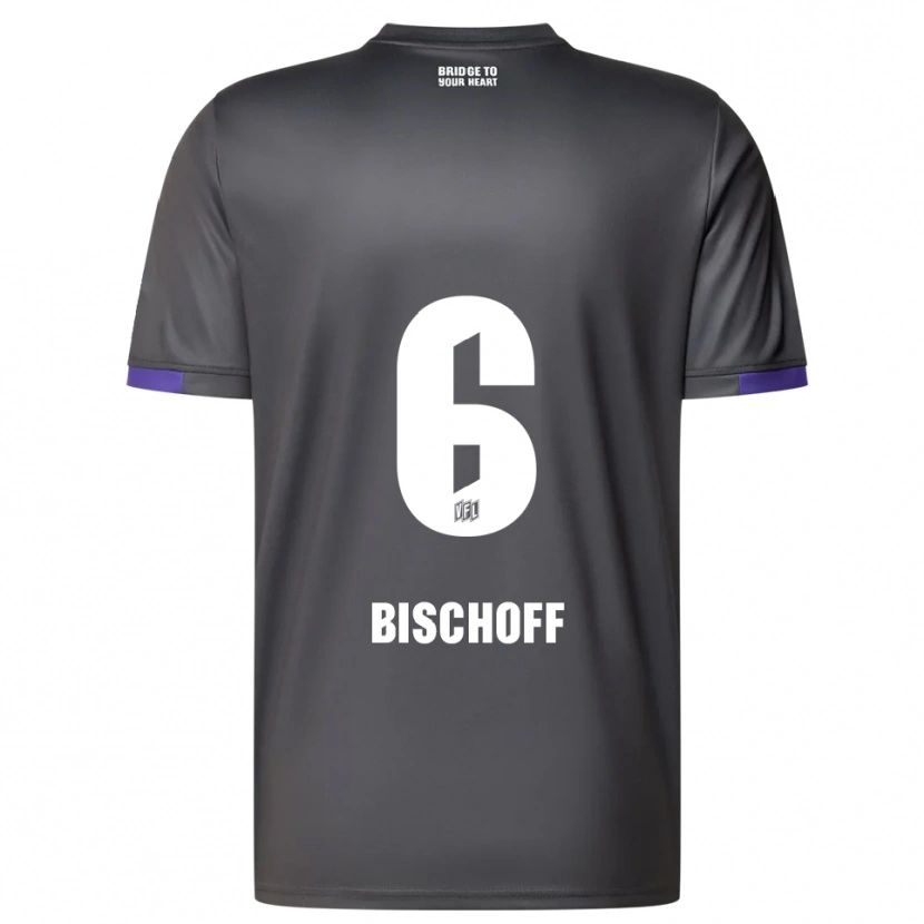Danxen Hombre Camiseta Vincent Bischoff #6 Gris Púrpura 2ª Equipación 2025/26 La Camisa
