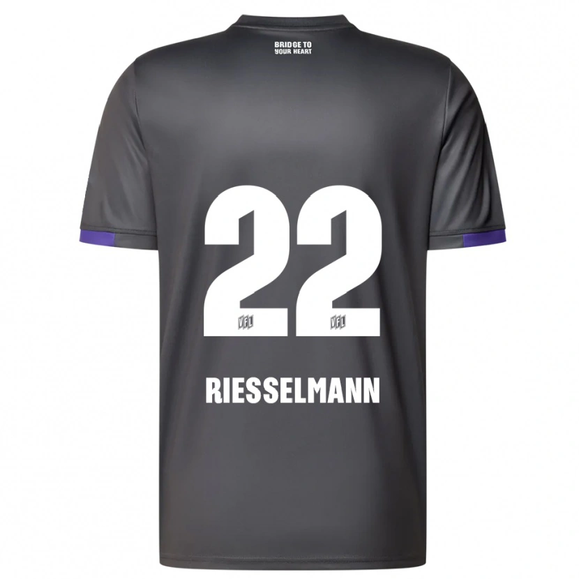 Danxen Hombre Camiseta Bernd Riesselmann #22 Gris Púrpura 2ª Equipación 2025/26 La Camisa