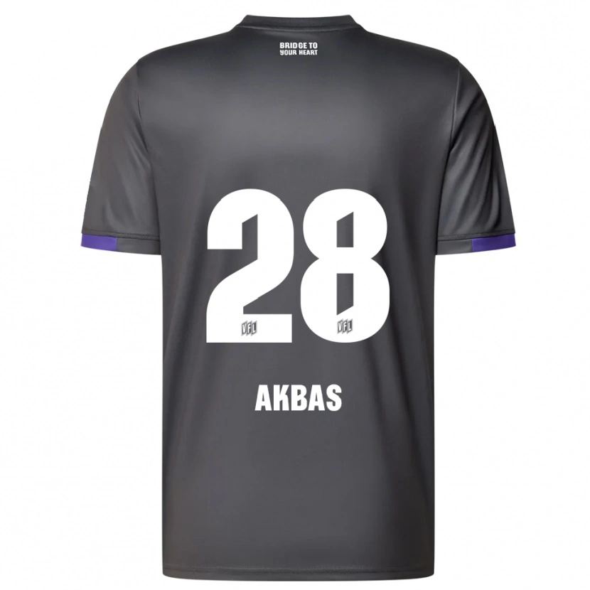 Danxen Hombre Camiseta Can Akbas #28 Gris Púrpura 2ª Equipación 2025/26 La Camisa