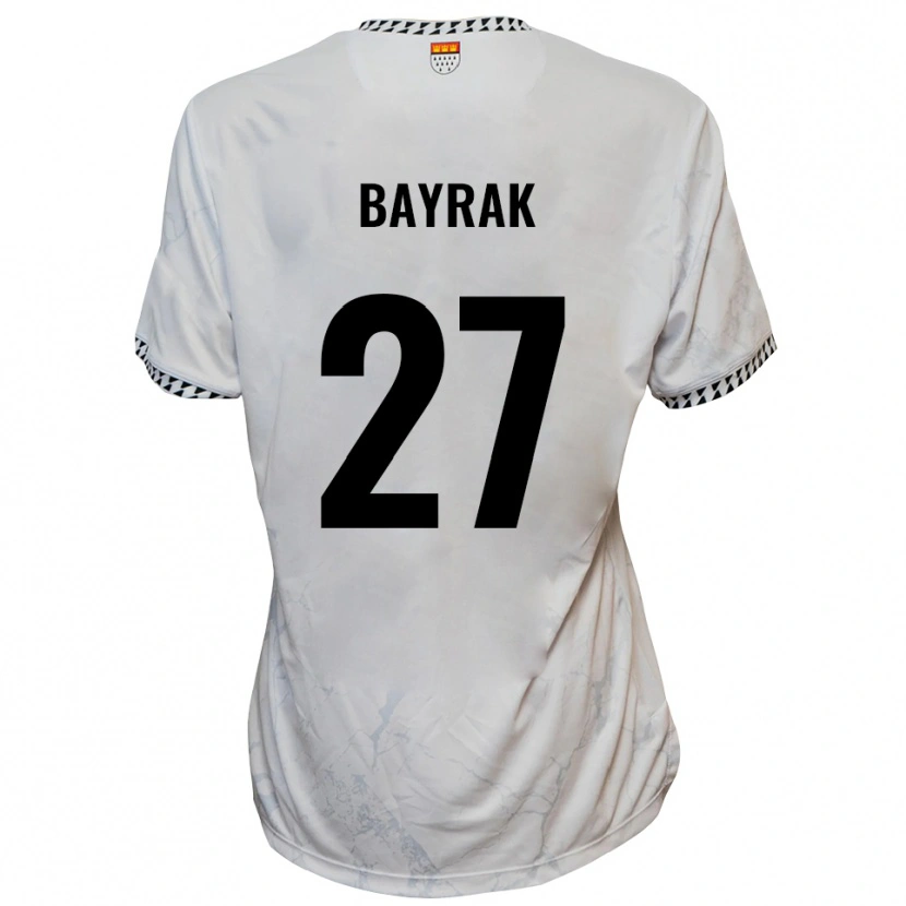 Danxen Hombre Camiseta Boran Bayrak #27 Blanco Negro 2ª Equipación 2025/26 La Camisa