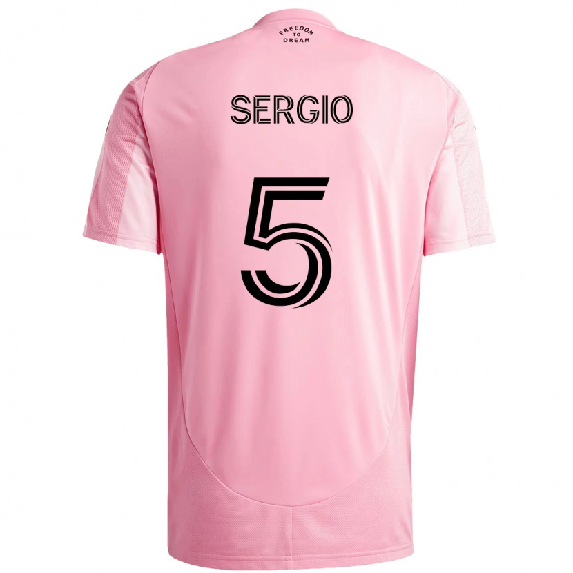 Danxen Niño Camiseta Sergio Busquets #5 Negro Rosa 1ª Equipación 2025/26 La Camisa