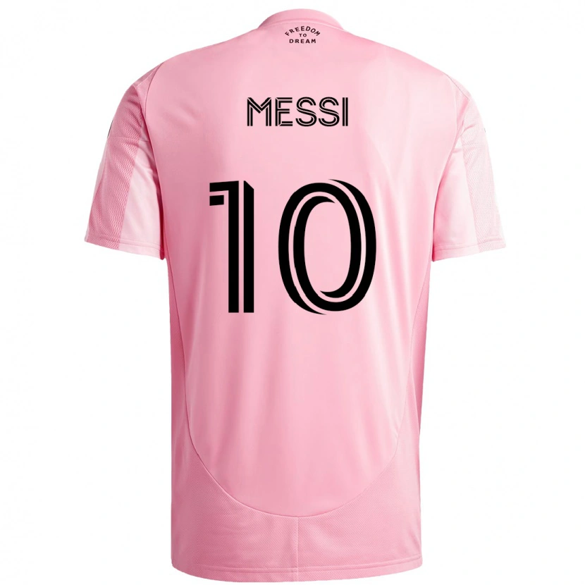 Danxen Niño Camiseta Lionel Messi #10 Negro Rosa 1ª Equipación 2025/26 La Camisa
